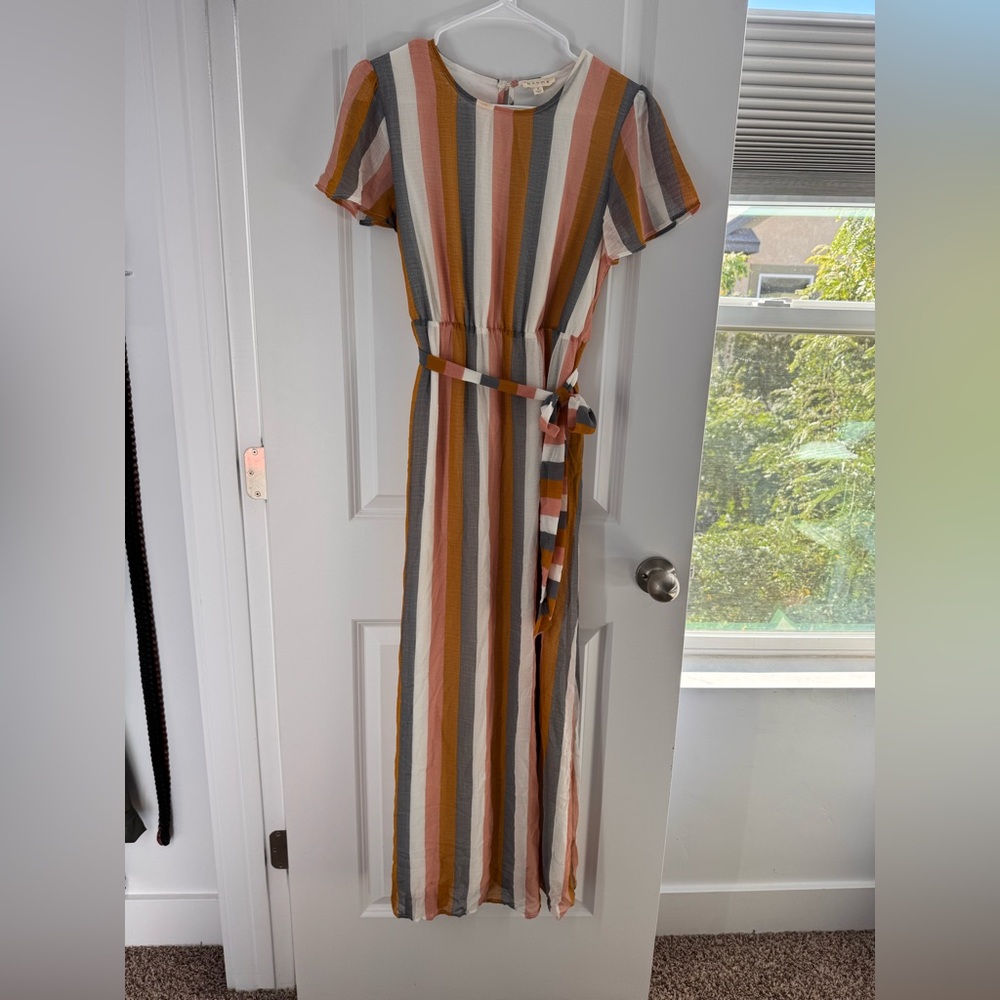 Bohme Multicolor Striped Maxi Dress
